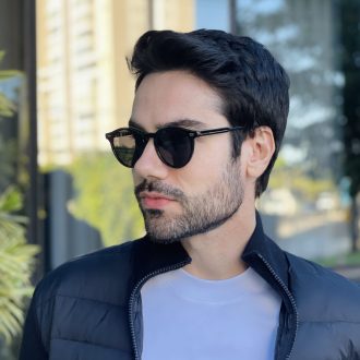 safine com br oculos de sol masculino redondo preto caue 3