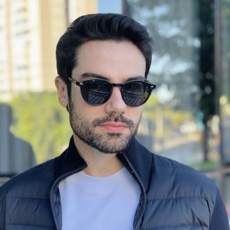 safine com br oculos de sol masculino redondo preto caue