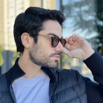 safine com br oculos de sol masculino redondo preto e marrom bernardo 2