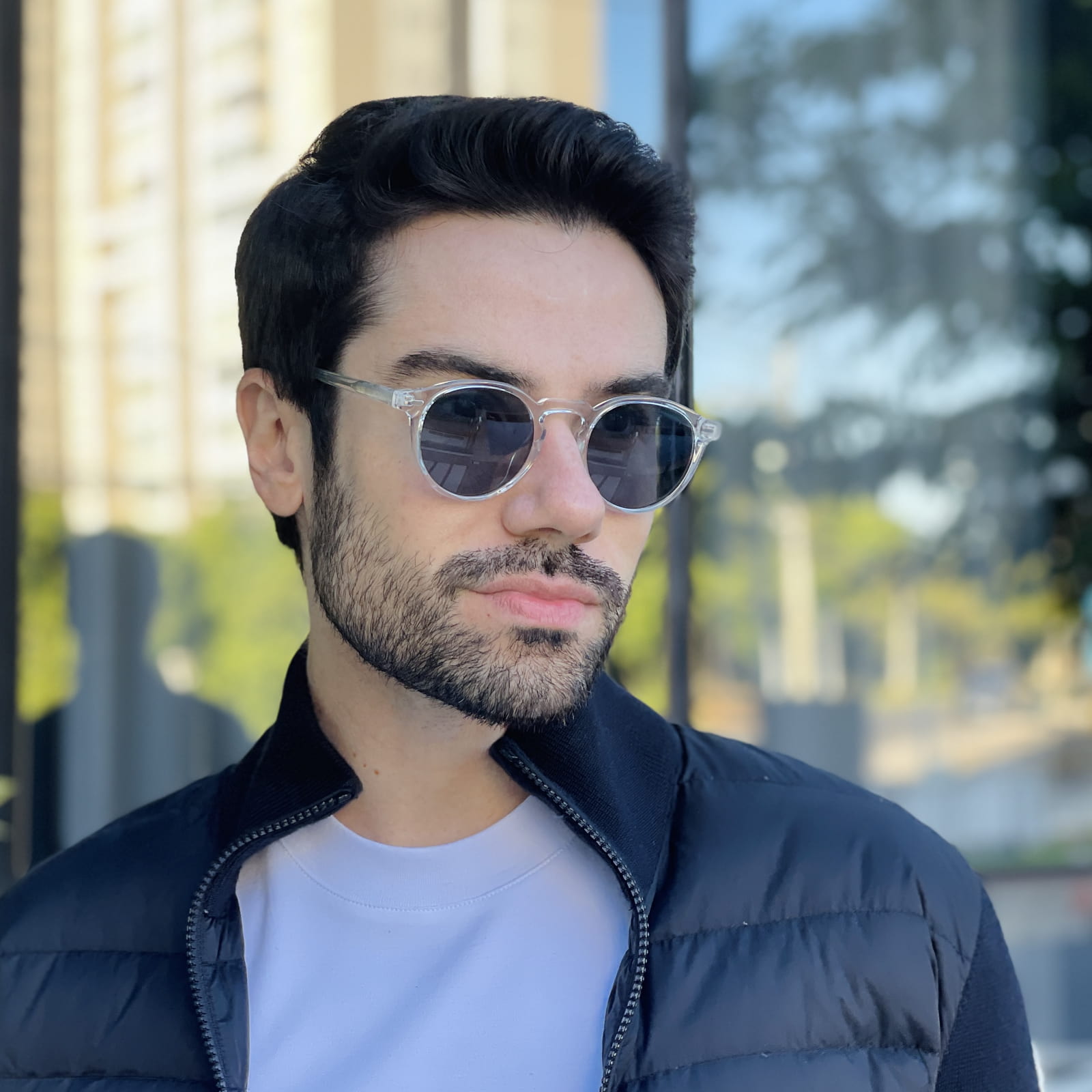 safine com br oculos de sol masculino redondo transparente bernardo 1 safine com br oculos de sol masculino redondo transparente bernardo 1