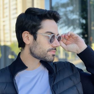 safine com br oculos de sol masculino redondo transparente bernardo 2
