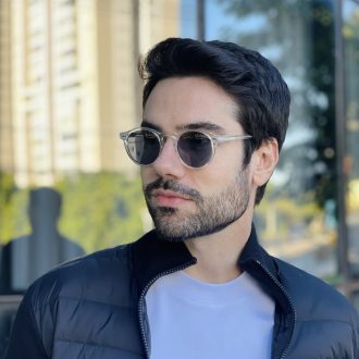 safine com br oculos de sol masculino redondo transparente bernardo 3