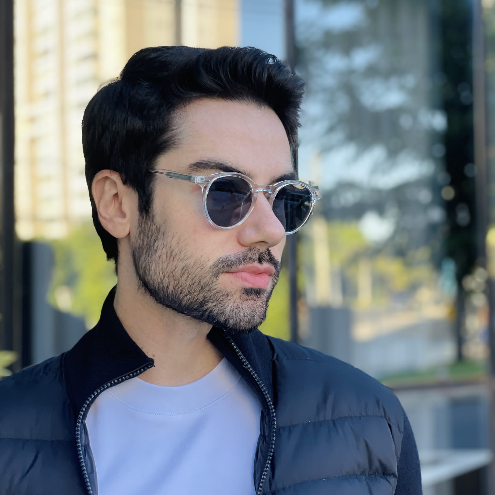 safine com br oculos de sol masculino redondo transparente caue 1 safine com br oculos de sol masculino redondo transparente caue 1