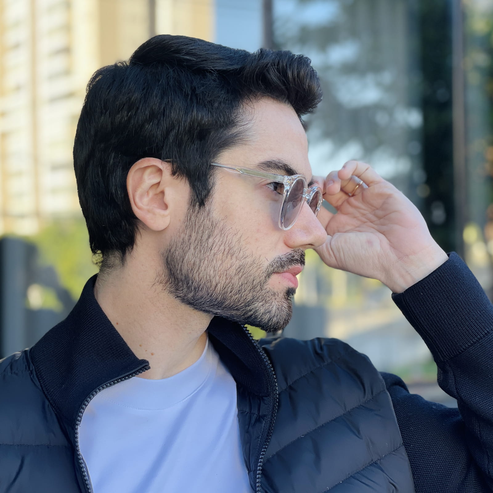 safine com br oculos de sol masculino redondo transparente caue 2 safine com br oculos de sol masculino redondo transparente caue 2
