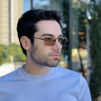 safine com br oculos de sol masculino retangular marrom fabio 1