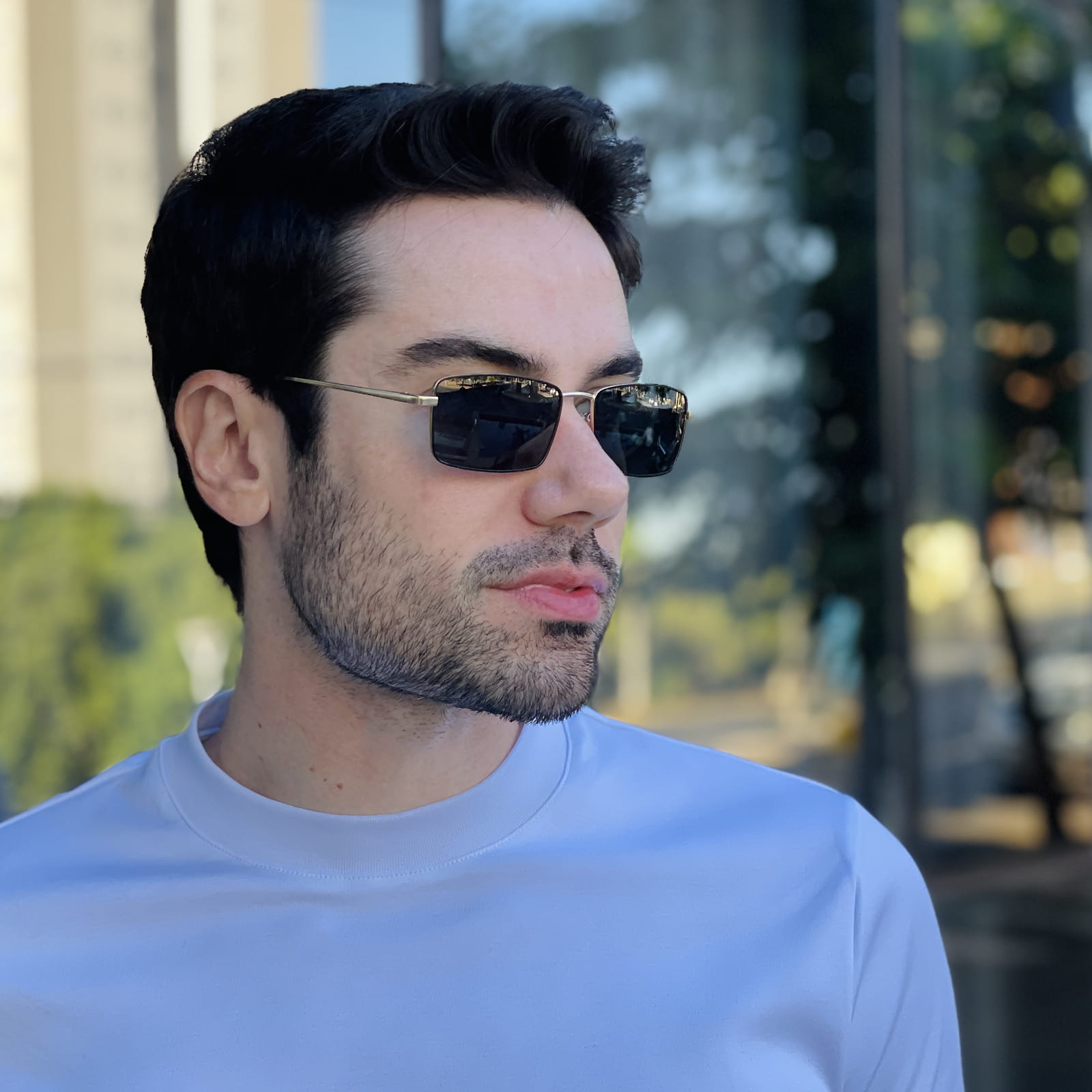 safine com br oculos de sol masculino retangular preto e dourado fabio 1 safine com br oculos de sol masculino retangular preto e dourado fabio 1