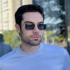 safine com br oculos de sol masculino retangular preto e prata fabio