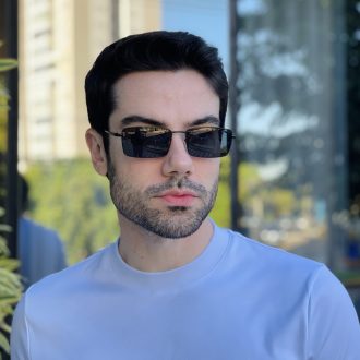 safine com br oculos de sol masculino retangular preto fabio