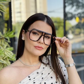 safine com br oculos de grau feminino aviador tartaruga karoline 2 0 3