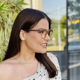 safine com br oculos de grau feminino redondo marrom claro raquel 2