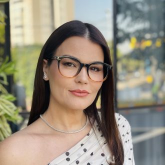safine com br oculos de grau feminino redondo preto e marrom nanda 3