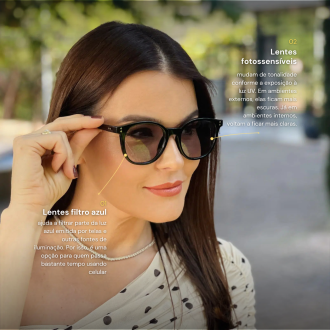 safine com br oculos de grau feminino redondo preto nanda
