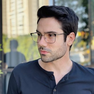 safine com br oculos de grau masculino quadrado grafite pedro 1