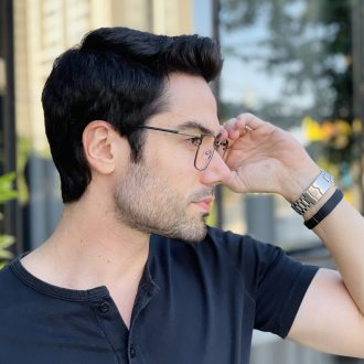 safine com br oculos de grau masculino quadrado grafite pedro