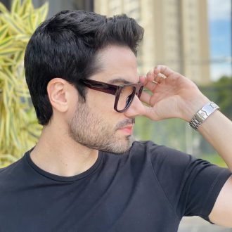 safine com br oculos de grau masculino quadrado marrom bento 2 0 2