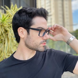 safine com br oculos de grau masculino quadrado preto e cinza jean 2 0 3