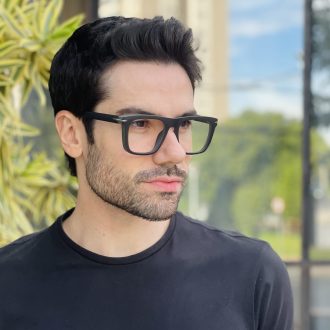 safine com br oculos de grau masculino quadrado preto e cinza oliver 2 0 2