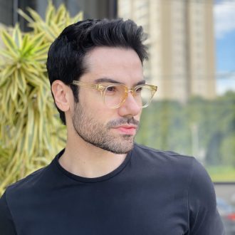 safine com br oculos de grau masculino redondo champanhe richard 2 0 2