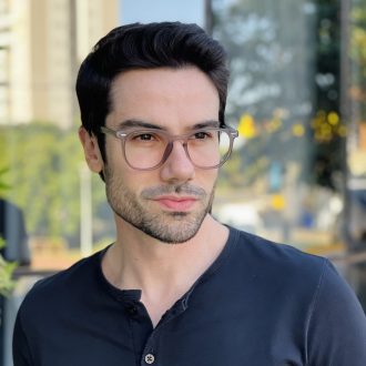 safine com br oculos de grau masculino redondo cinza fosco enrico 1