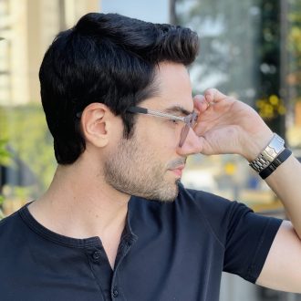 safine com br oculos de grau masculino redondo cinza fosco enrico 2