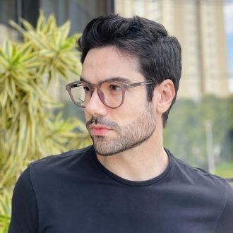 safine com br oculos de grau masculino redondo marrom ronan 2 0 4