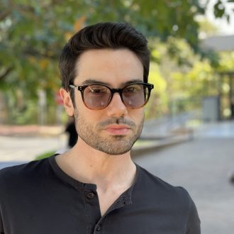 safine com br oculos de grau masculino redondo preto e marrom luan 4
