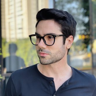 safine com br oculos de grau masculino redondo preto luan 3