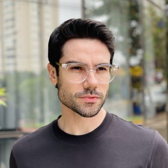 safine com br oculos de grau masculino redondo transparente luan 2
