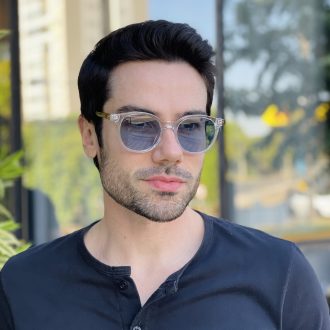 safine com br oculos de grau masculino redondo transparente luan