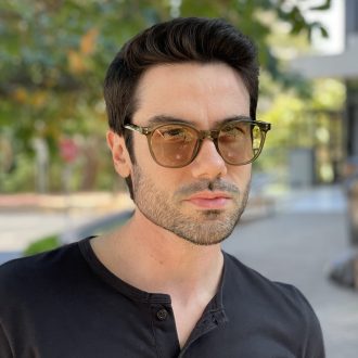 safine com br oculos de grau masculino redondo verde luan 5