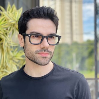safine com br oculos de grau masculino retangular preto fosco raul 2 0 1