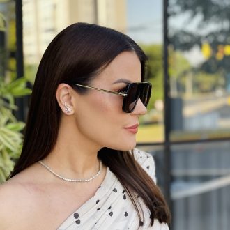 safine com br oculos de sol feminino quadrado marrom anitta 2