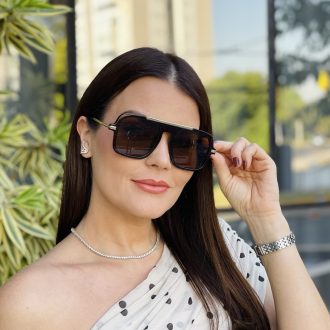 safine com br oculos de sol feminino quadrado marrom anitta 3