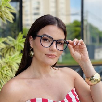 safine com br oculos 2 em 1 clip on feminino redondo azul sara 10