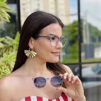 safine com br oculos 2 em 1 clip on feminino redondo cinza sara 6