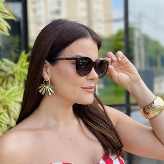 safine com br oculos 2 em 1 clip on feminino redondo rajado sara 2