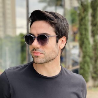 safine com br oculos 2 em 1 clip on masculino redondo cinza luiz 13