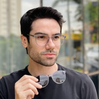 safine com br oculos 2 em 1 clip on masculino redondo cinza luiz 5