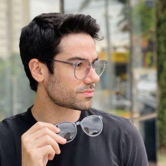 safine com br oculos 2 em 1 clip on masculino redondo cinza luiz 6