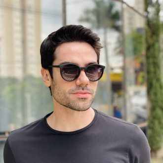 safine com br oculos 2 em 1 clip on masculino redondo preto luiz