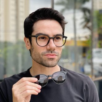 safine com br oculos 2 em 1 clip on masculino redondo preto luiz 5