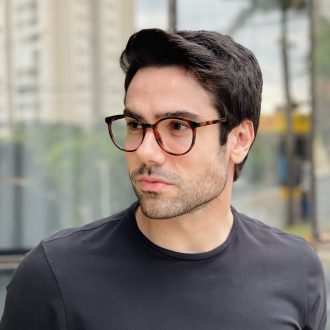 safine com br oculos 2 em 1 clip on masculino redondo rajado luiz 11