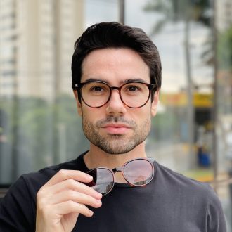 safine com br oculos 2 em 1 clip on masculino redondo rajado luiz 4