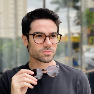 safine com br oculos 2 em 1 clip on masculino redondo rajado luiz 5