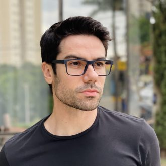 safine com br oculos 3 em 1 clip on masculino retangular azul marcos 11