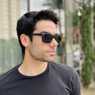 safine com br oculos 3 em 1 clip on masculino retangular azul marcos 7