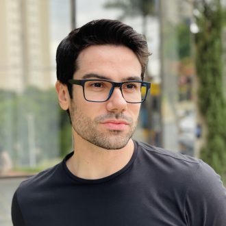 safine com br oculos 3 em 1 clip on masculino retangular preto e azul marcos 11
