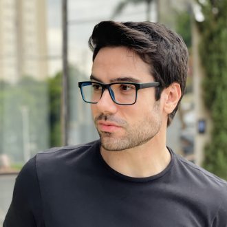 safine com br oculos 3 em 1 clip on masculino retangular preto e azul marcos 13