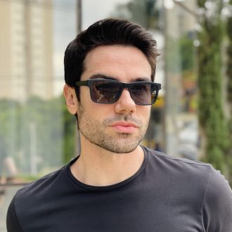 safine com br oculos 3 em 1 clip on masculino retangular preto e azul marcos 6
