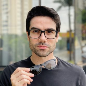 safine com br oculos 3 em 1 clip on masculino retangular preto marcos 1